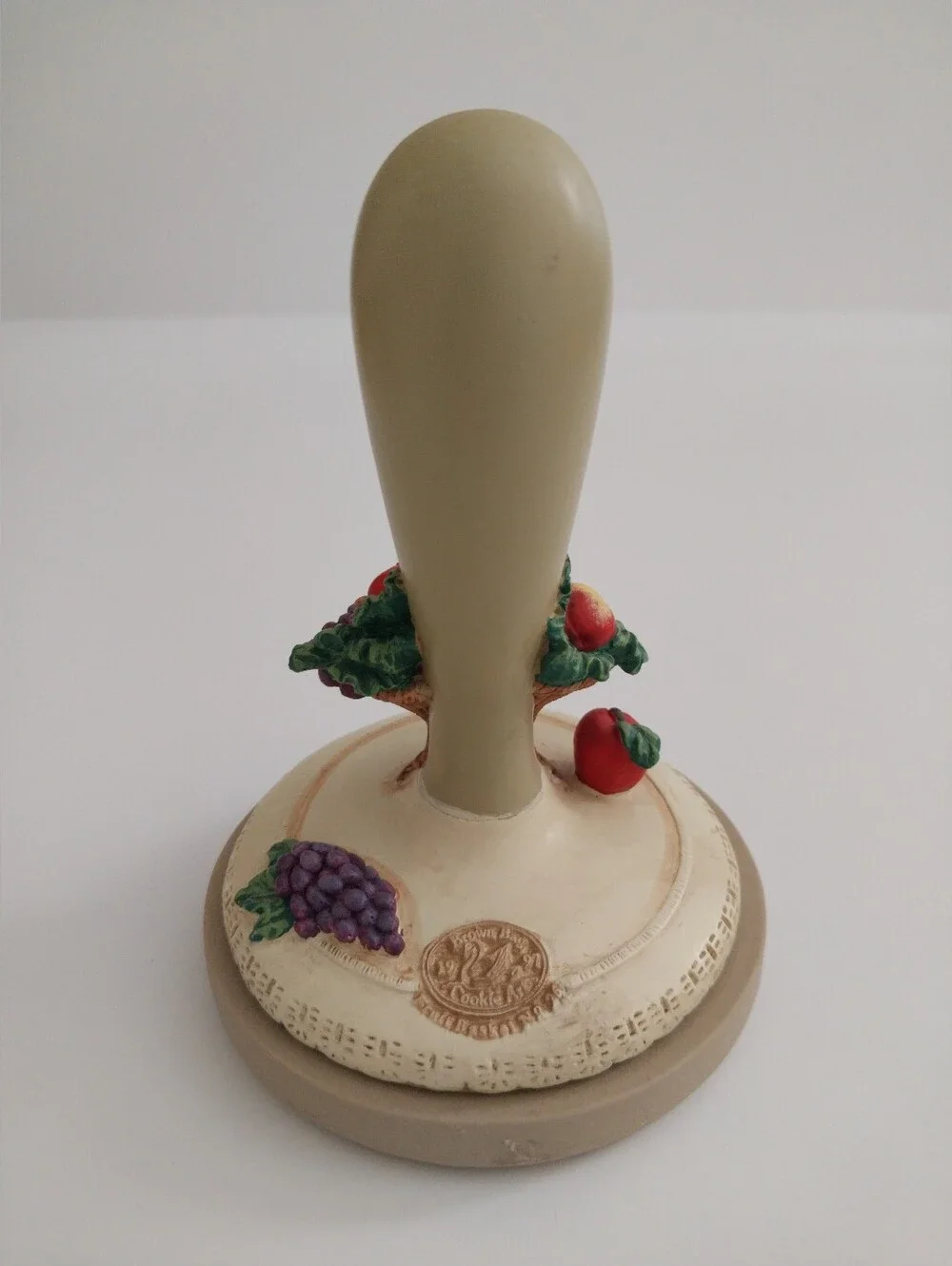 Vintage 1997 Brown Bag Cookie Art Cookie Stamp Fruit Basket Number 27 Like New